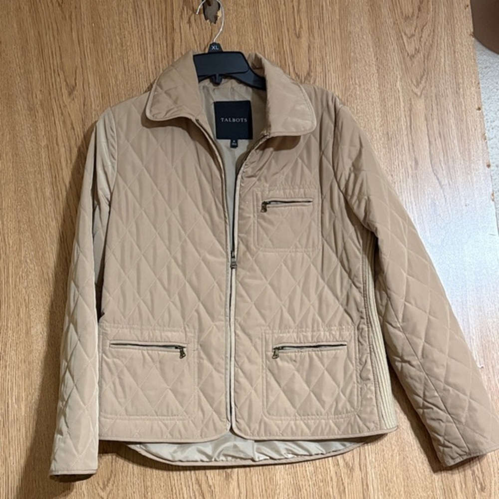 Talbots Beige Quilted Jacket